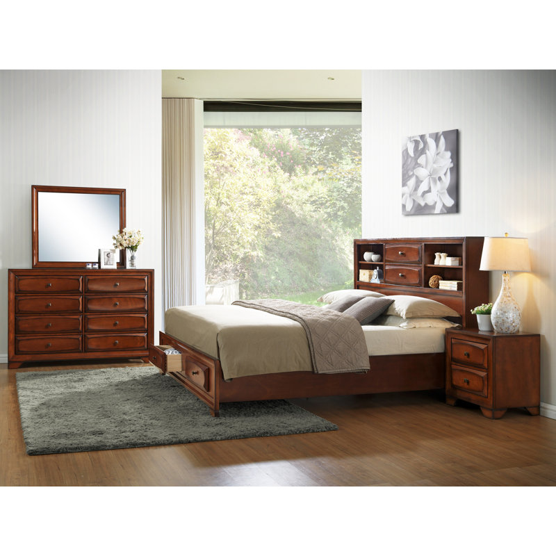 Roundhill Furniture Asger Queen Platform Configurable Bedroom Set Wayfair